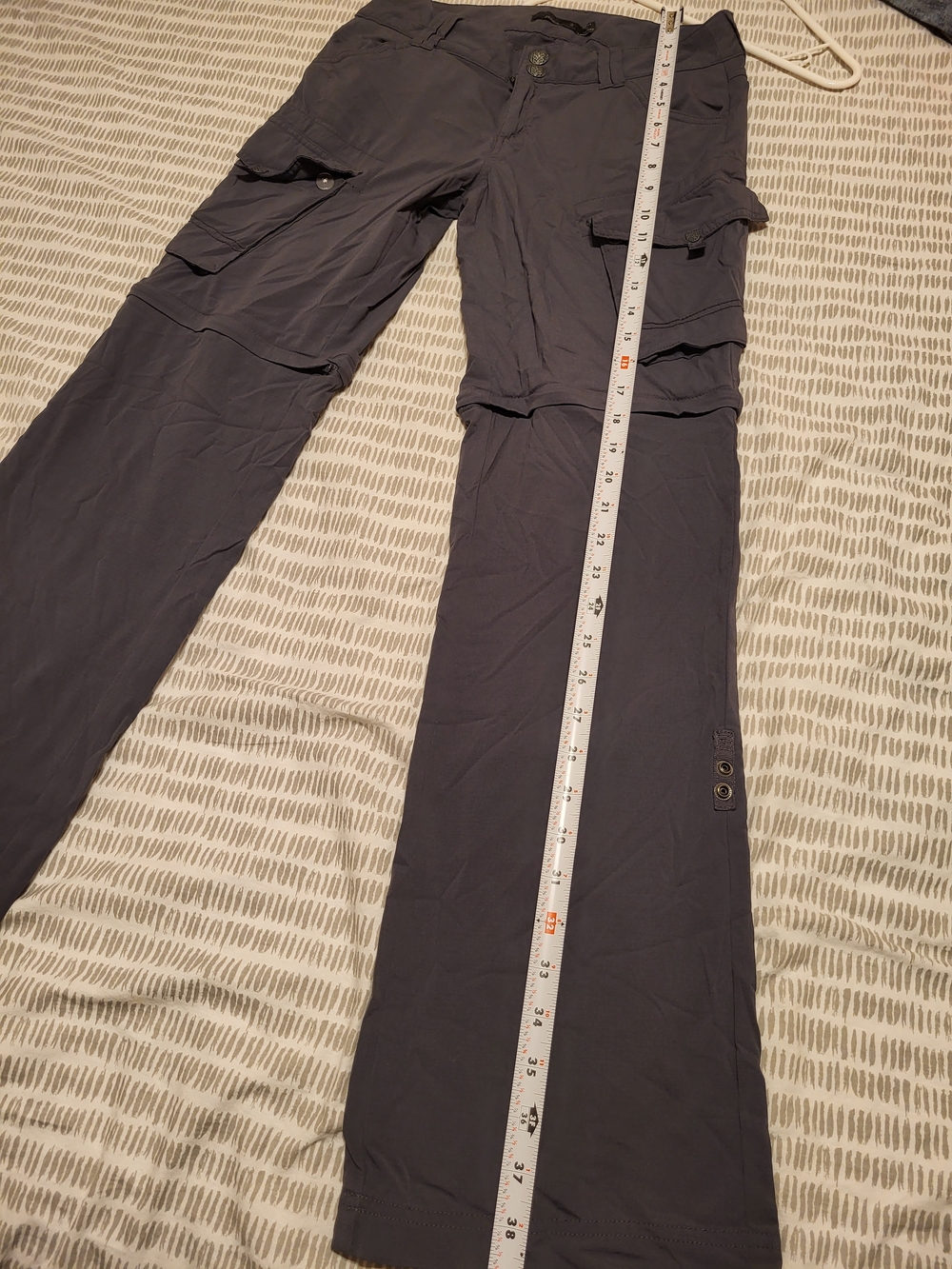 Prana Women’s Gray Cargo Utility Pants